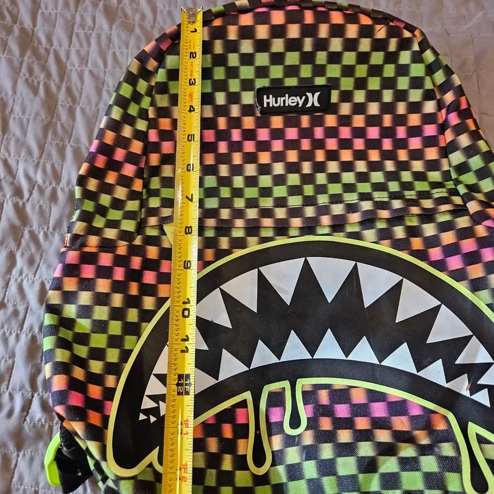 Hurley Neon Checkered Backpack